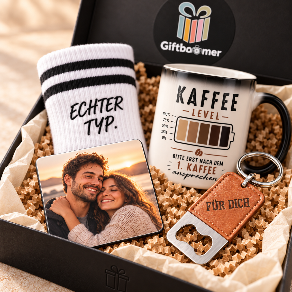 Geschenkbox für Männer – personalisiert mit Foto