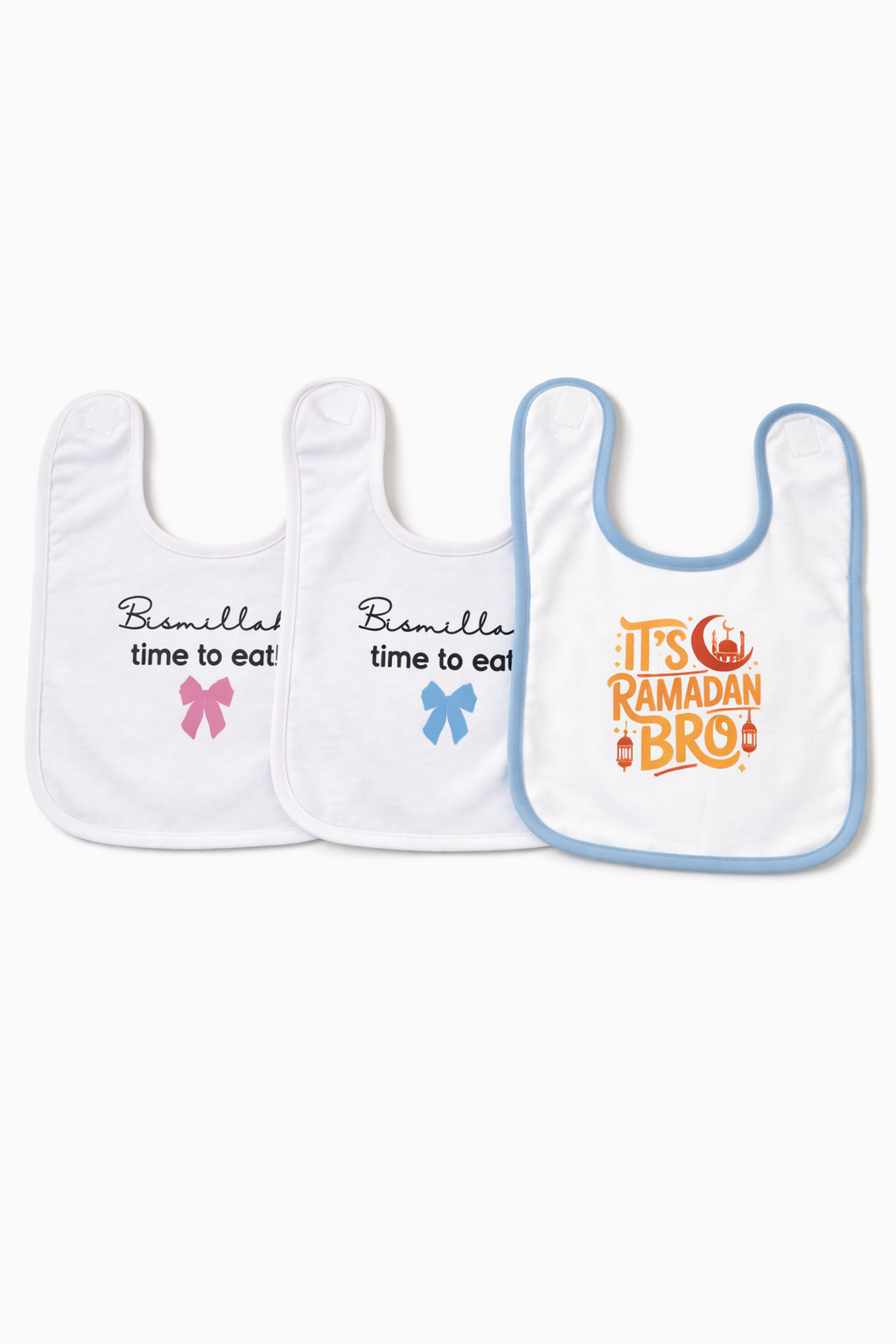 Islamisches Baby Lätzchen „Bismillah Time to Eat“ – Muslim Baby Geschenk