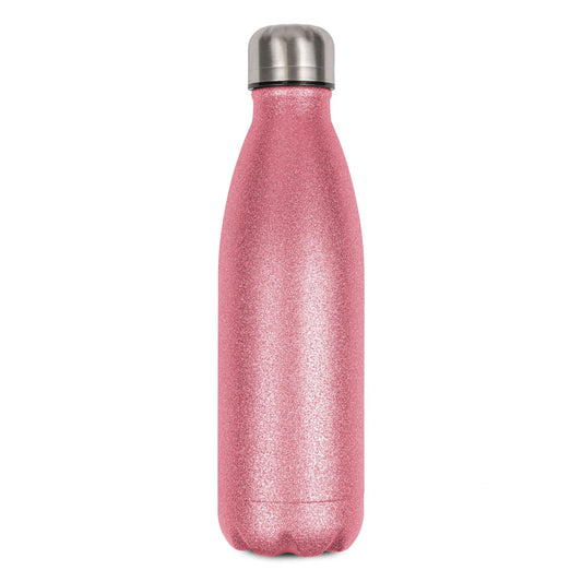 Glitzer-Thermobecher aus Edelstahl – personalisiert mit Namen, Spruch oder Foto