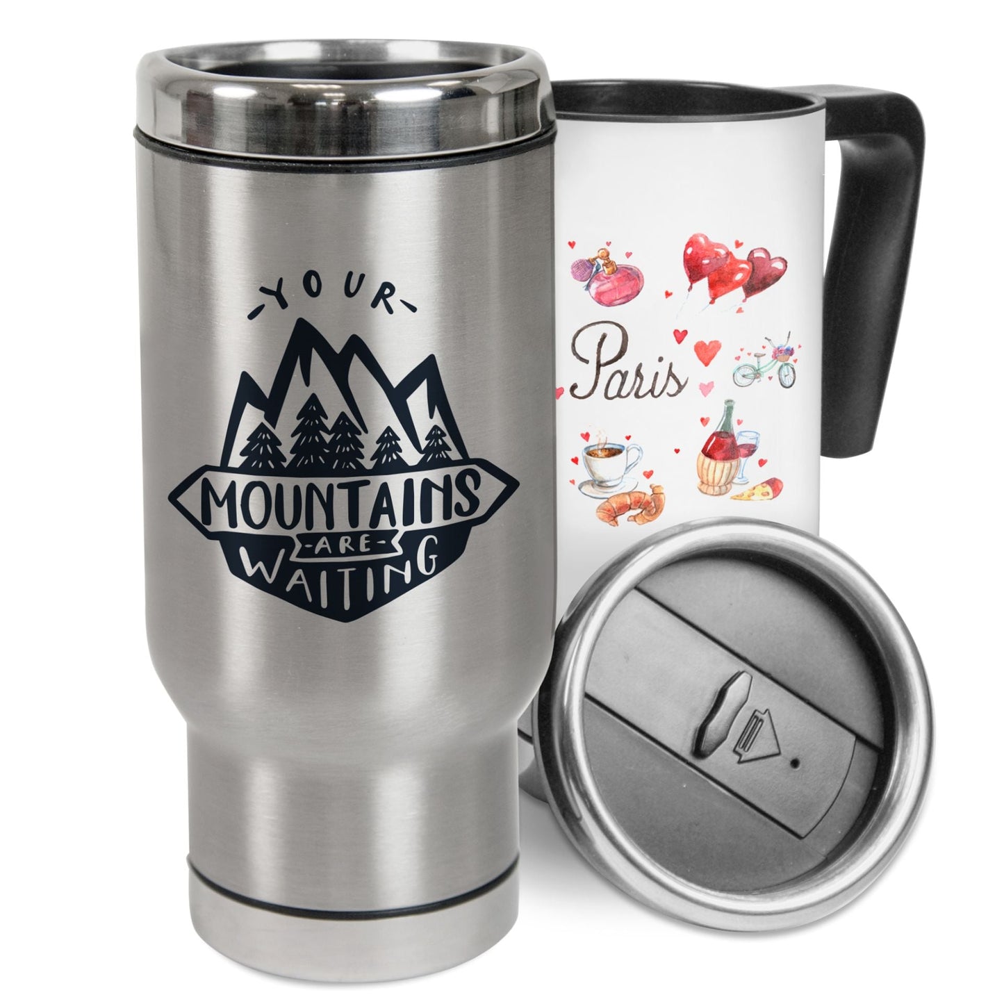 Personalisierter Edelstahl-Thermobecher – Geschenk zur Hochzeit | Giftboomer