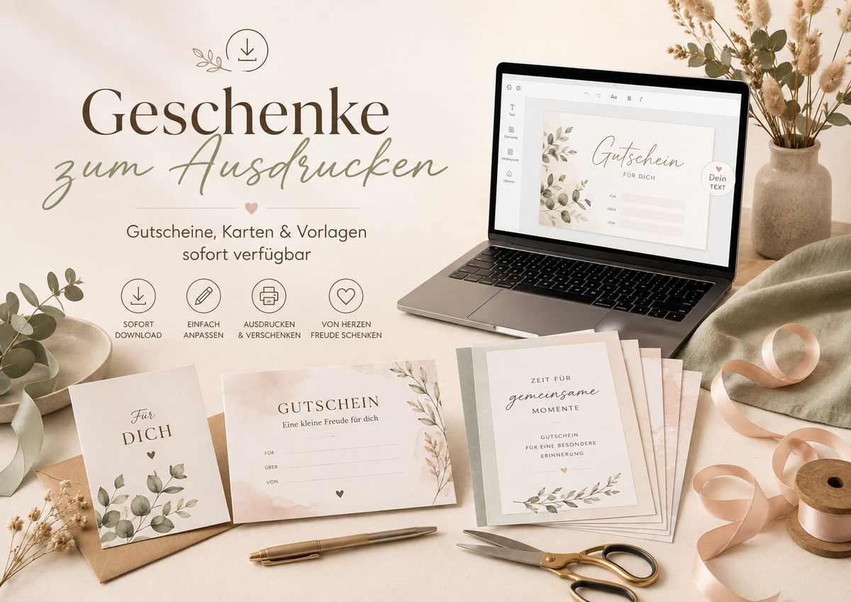 Geschenke zum Ausdrucken