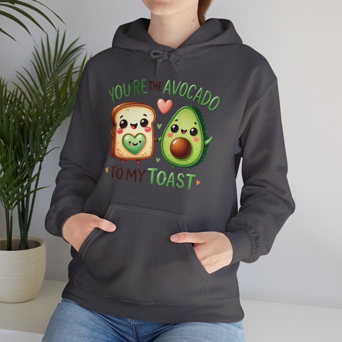 Pärchen-Hoodie – You’re the Avocado to My Toast | Lustiger Partner Pullover mit süßem Motiv | Unisex Hoodie Geschenkidee