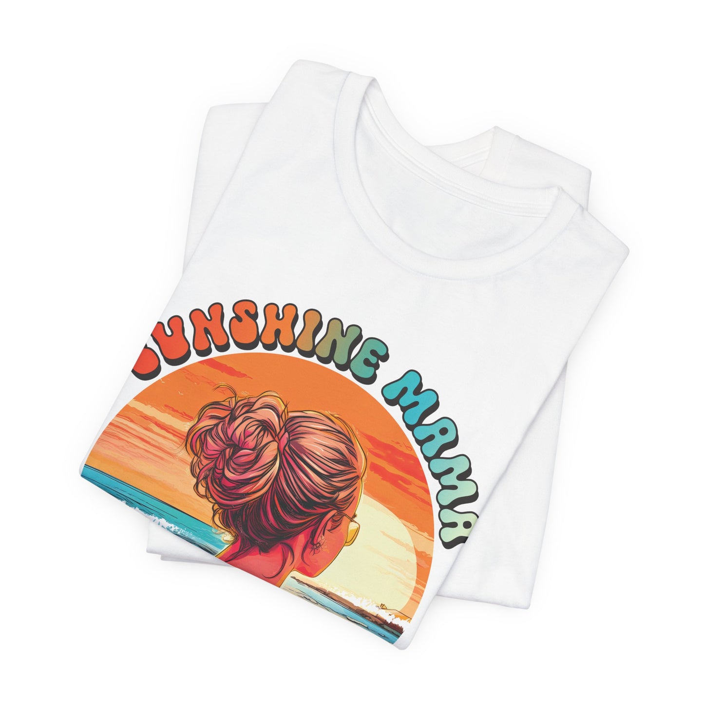 Sunshine on My Mind T-Shirt – Sommerliches Shirt mit Sonnenblumen & Strandmotiv | Unisex Shirt in Weiß, Schwarz oder Natur
