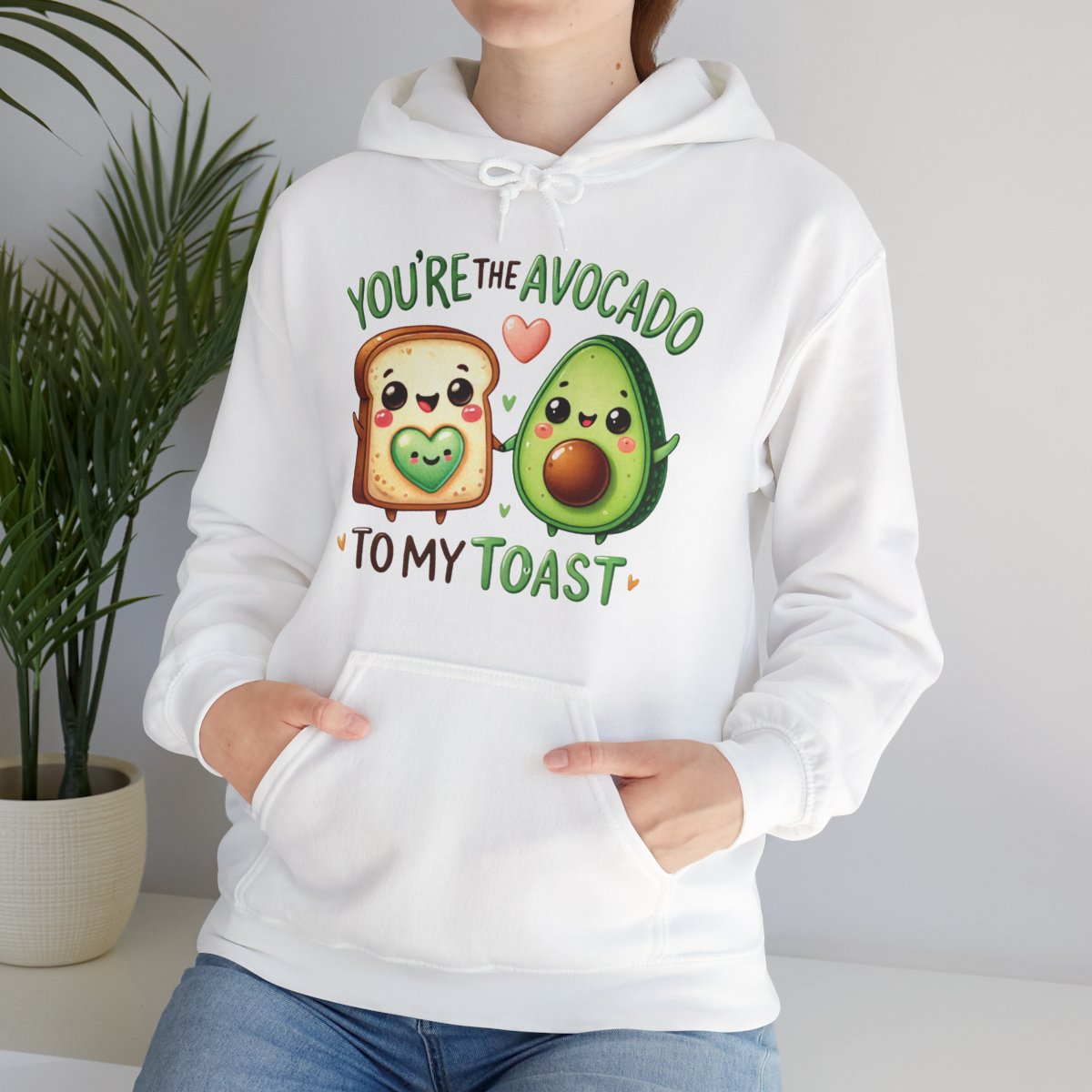 Pärchen-Hoodie – You’re the Avocado to My Toast | Lustiger Partner Pullover mit süßem Motiv | Unisex Hoodie Geschenkidee