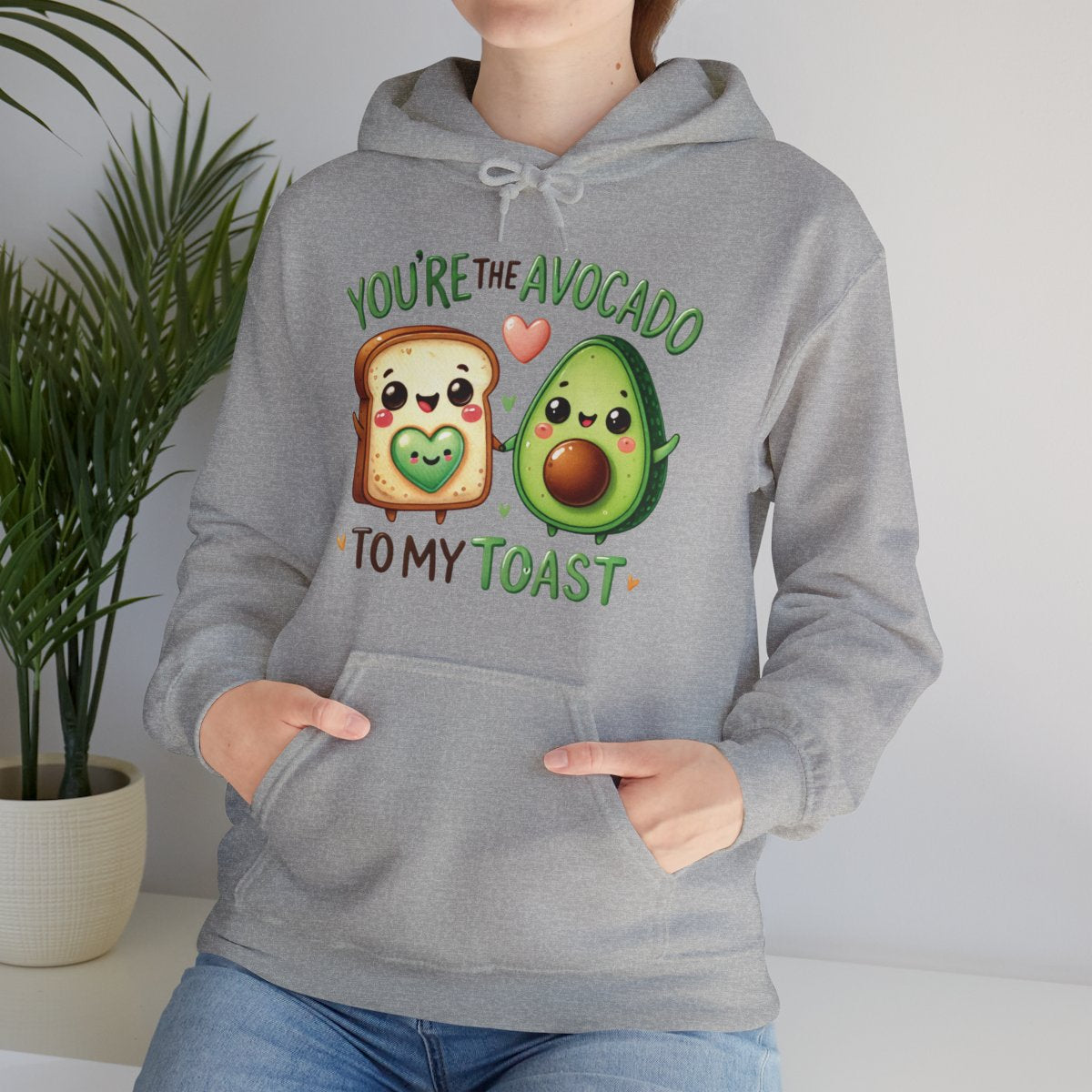 Pärchen-Hoodie – You’re the Avocado to My Toast | Lustiger Partner Pullover mit süßem Motiv | Unisex Hoodie Geschenkidee