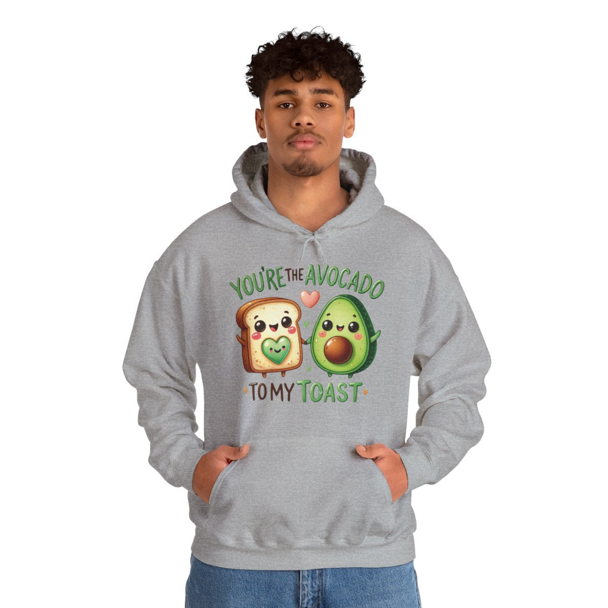 Pärchen-Hoodie – You’re the Avocado to My Toast | Lustiger Partner Pullover mit süßem Motiv | Unisex Hoodie Geschenkidee