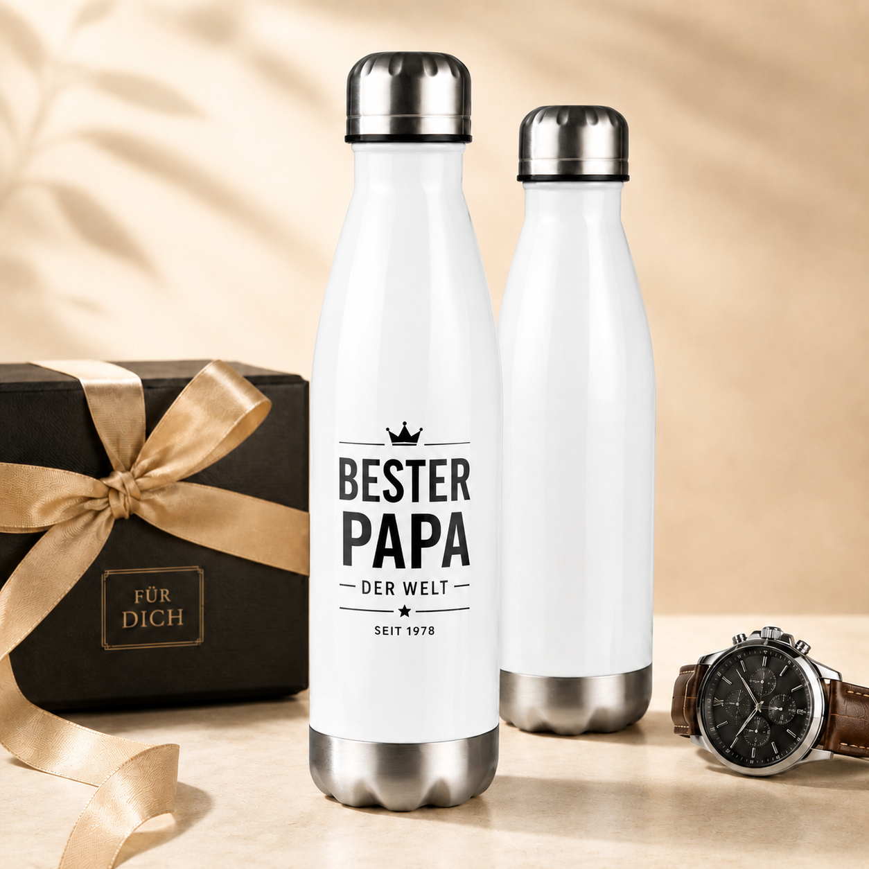 Edelstahl-Thermoflasche –  Bester Papa der Welt