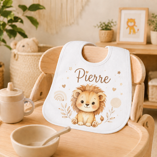 Personalisiertes Babylätzchen mit Wunschdesign – Babygeschenk