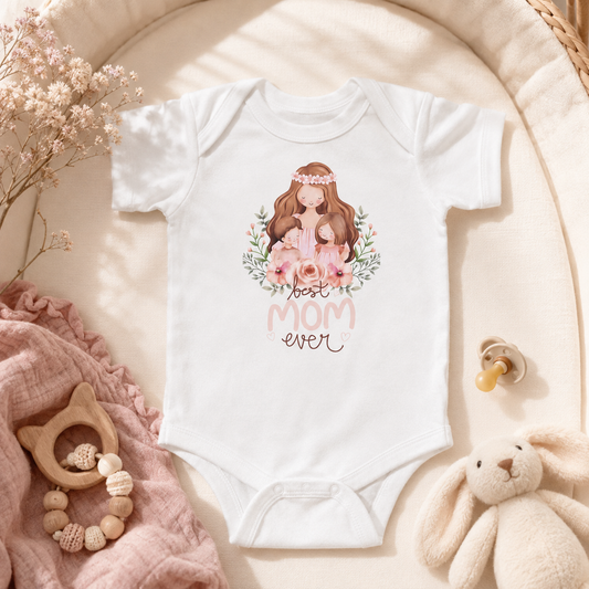 Baby Body „Best Mom Ever“ – Geschenk für Mama & Baby