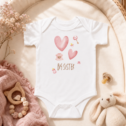 „Big Sister“ Babybody – Geschenk zur Geschwisterverkündung