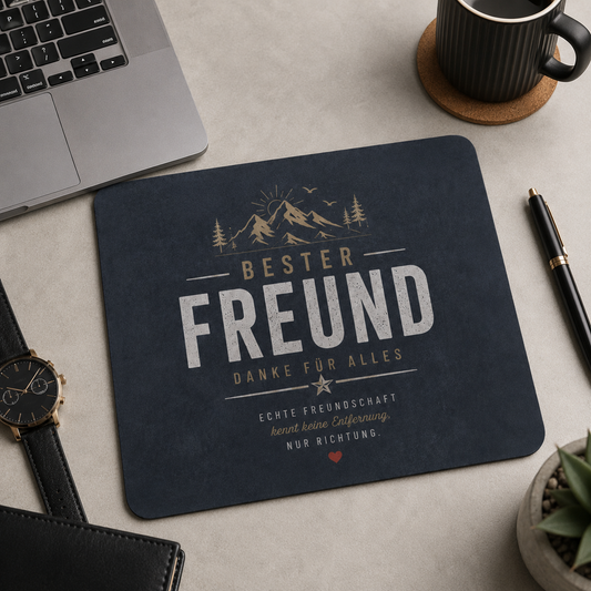 Mousepad "Freund" – Geschenk für Männer/Freund
