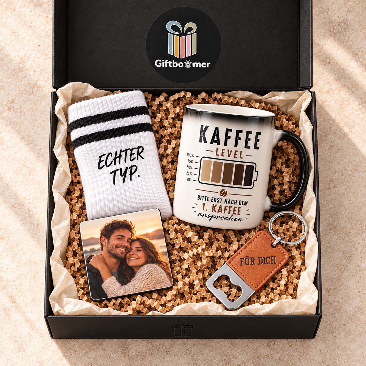 Geschenkbox für Männer – personalisiert mit Foto