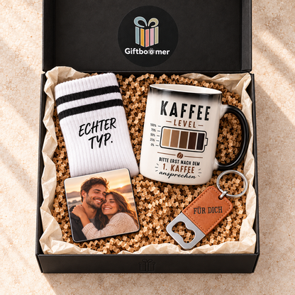 Geschenkbox für Männer – personalisiert mit Foto