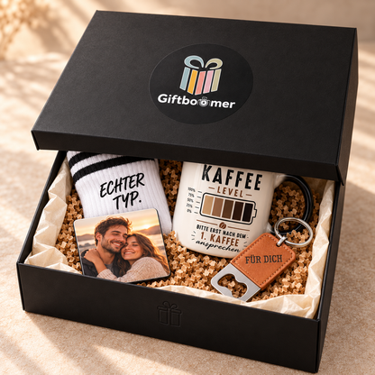 Geschenkbox für Männer – personalisiert mit Foto