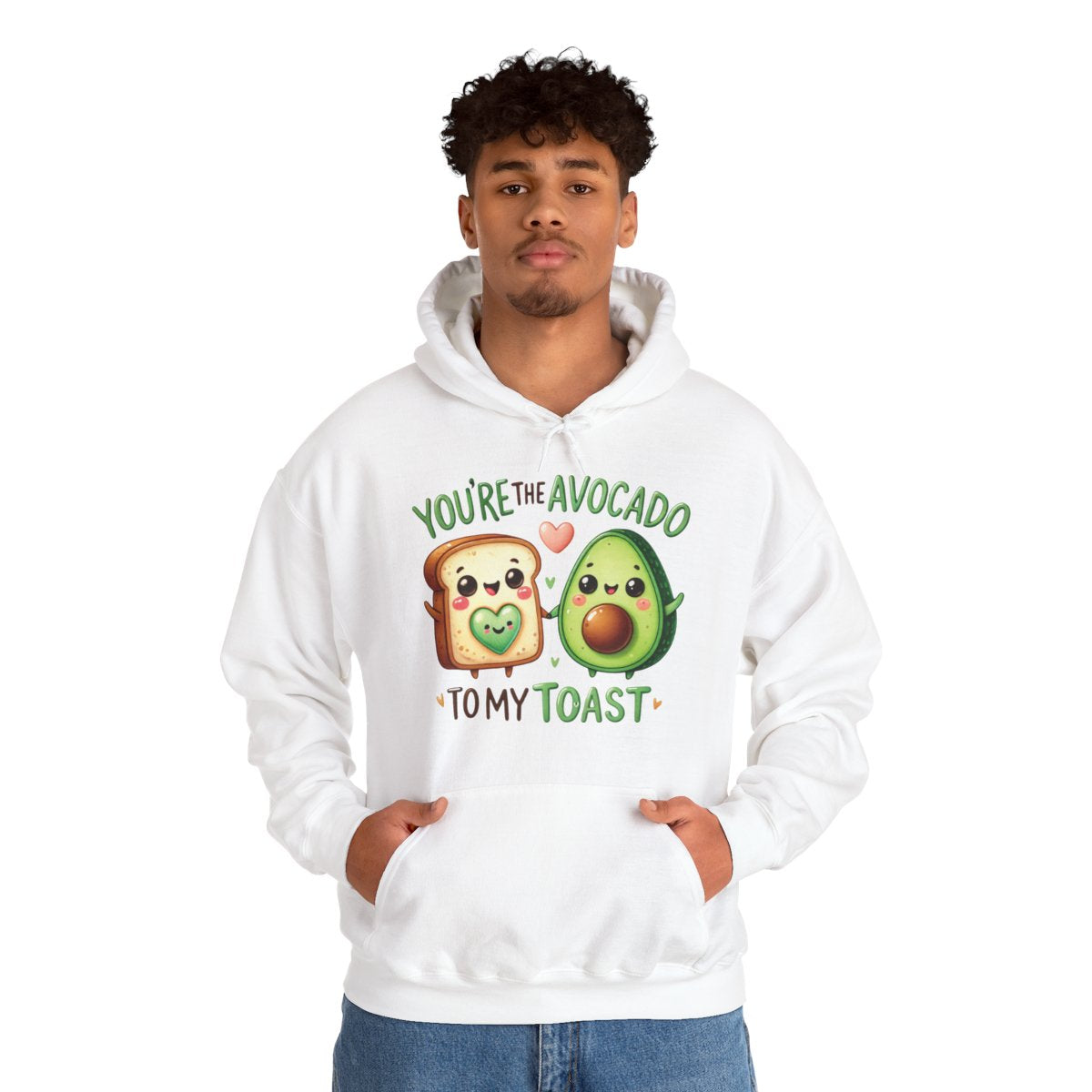 Pärchen-Hoodie – You’re the Avocado to My Toast | Lustiger Partner Pullover mit süßem Motiv | Unisex Hoodie Geschenkidee