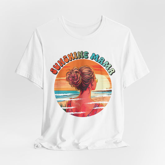 Sunshine Mama Shirt – Retro Sunset Shirt für Mamas – Sommer-Outfit in Vintage-Optik