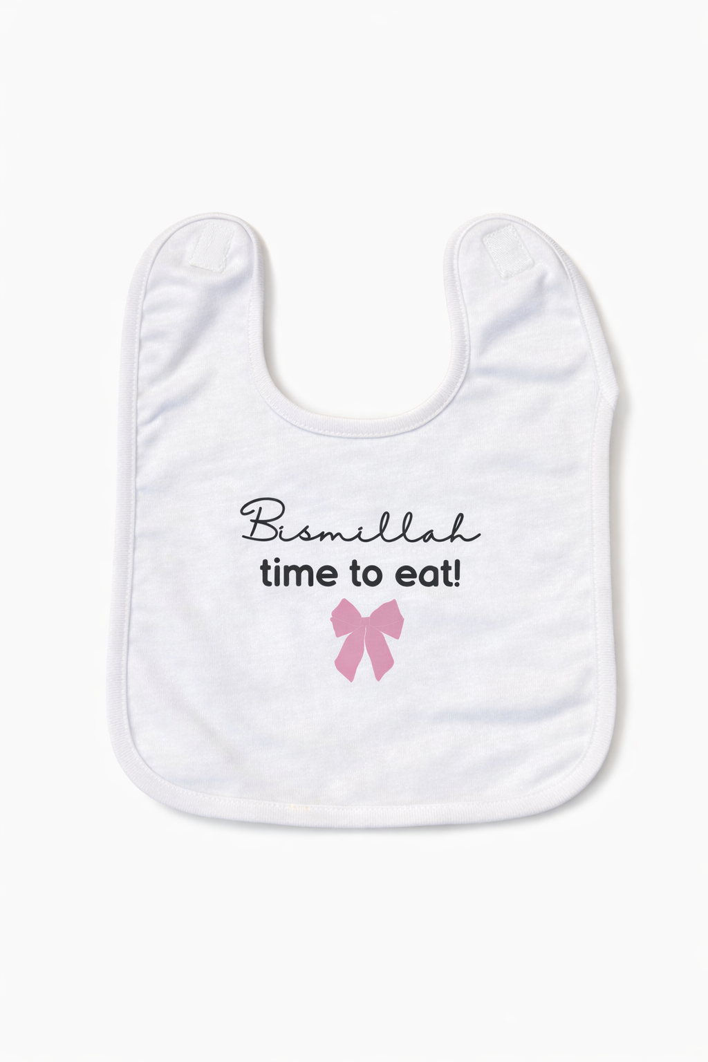 Islamisches Baby Lätzchen „Bismillah Time to Eat“ – Muslim Baby Geschenk