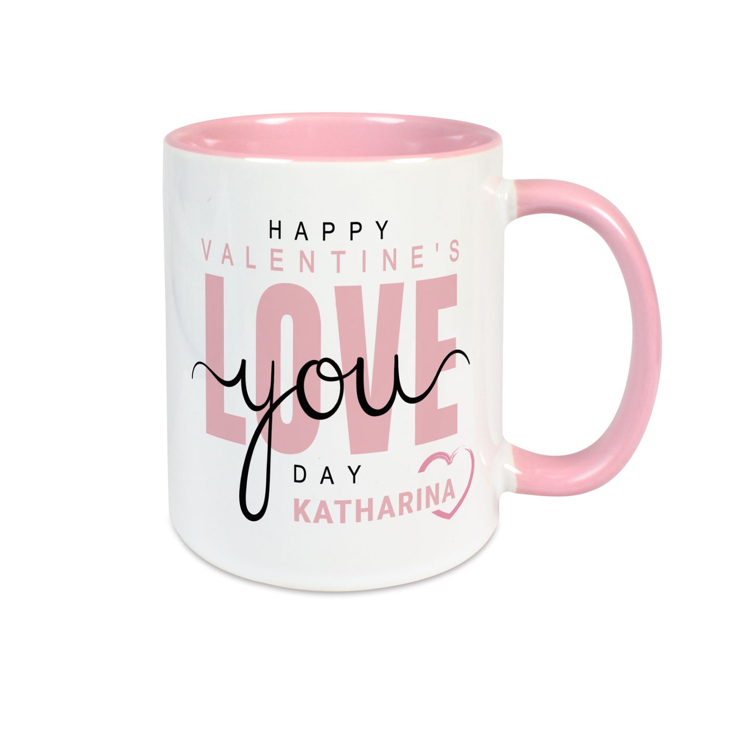 Tasse mit Farbrand – personalisierbar mit Foto, Namen oder Spruch