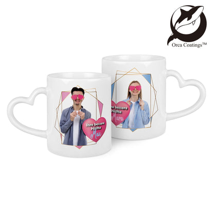 Personalisierte Pärchen-Tasse mit Foto & Namen – Hochzeitsgeschenk | Giftboomer
