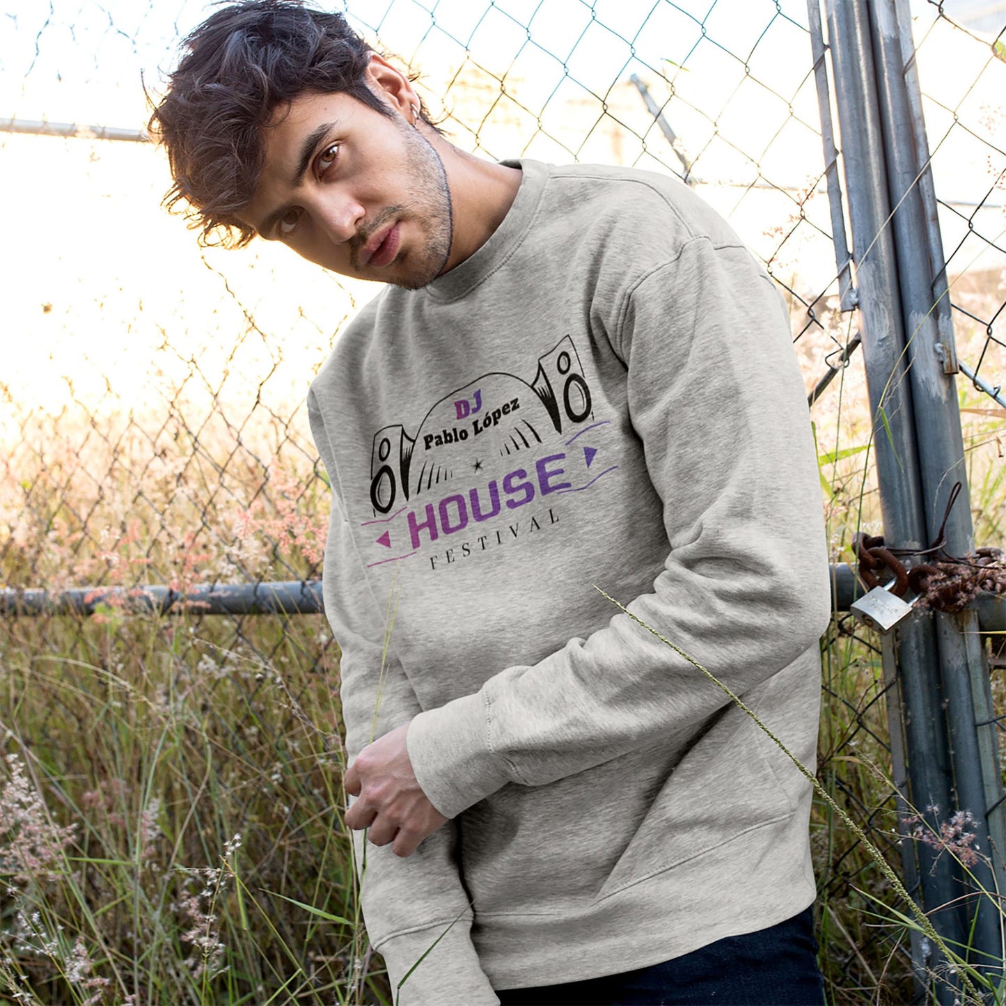 Personalisiertes Unisex Sweatshirt – Grau | Dein Design, Dein Style