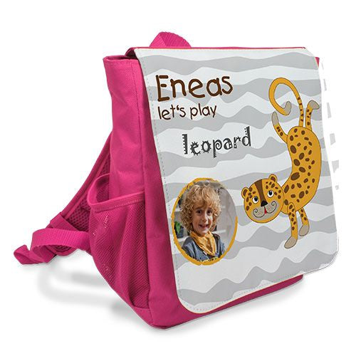 Kinderrucksack personalisiert mit Foto oder Namen – Kindergartenrucksack für Jungen & Mädchen