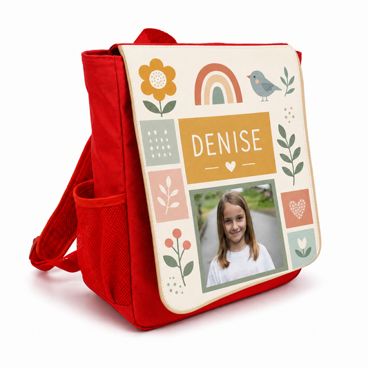 Personalisierter Kinderrucksack mit Name oder Foto – für Kindergarten & Schulstart