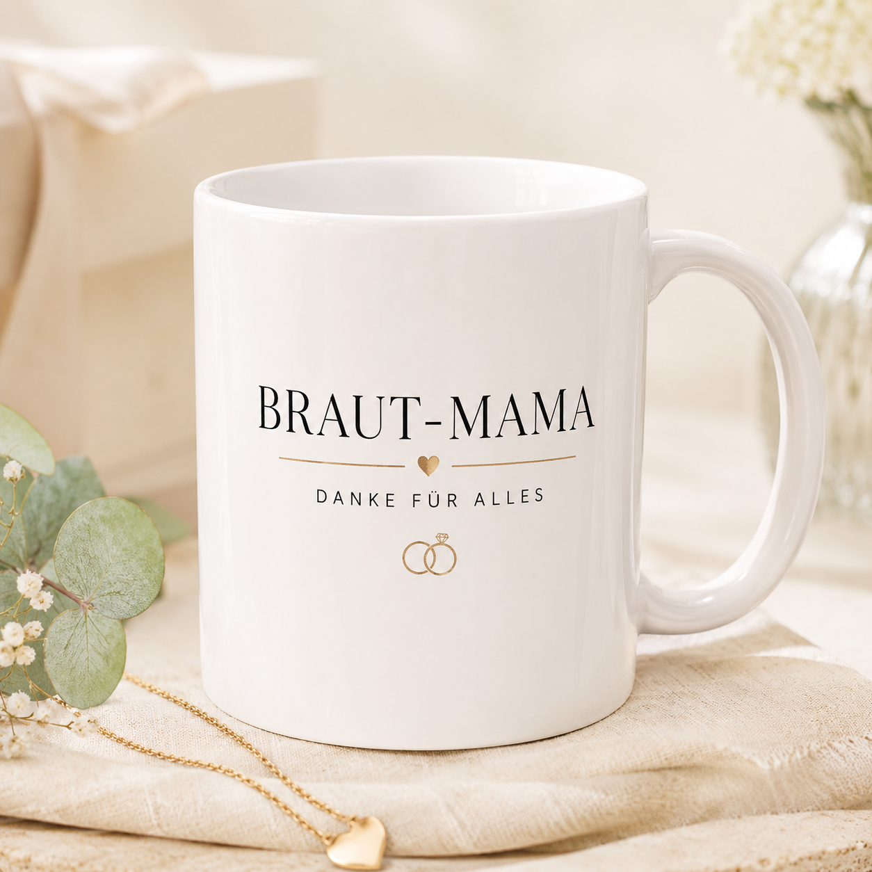 keramik tasse personalisiert braut mama hochzeit