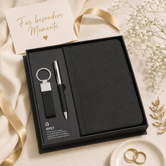 notizbuch stift kugelschreiber anhänger mit name 