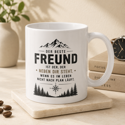 Personalisierte Keramiktasse mit Foto oder Namen – Geschenk für Männer