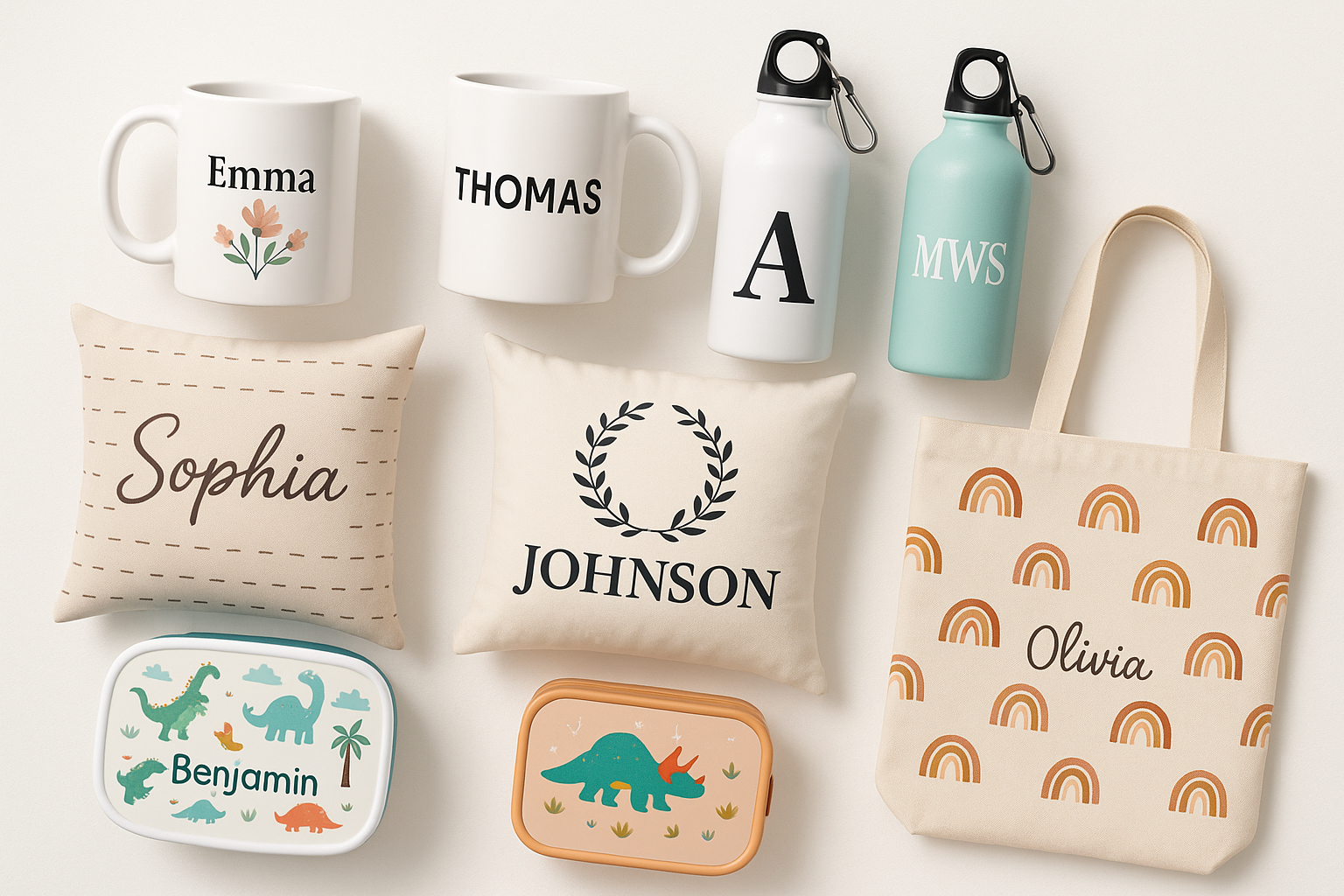 Tassen Flaschen Kissen brotdose Tasche alle personalisierte Produkte 